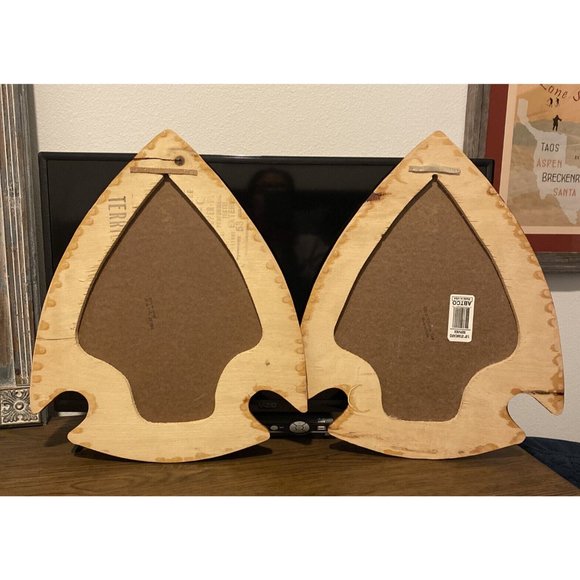 Native American Man & Women Set Of Two 21”x17” Handmade Framed Art - Picture 4 of 4